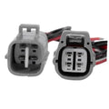 4-pin EFI throttle body connector plug pair with gray housing and red/black wires