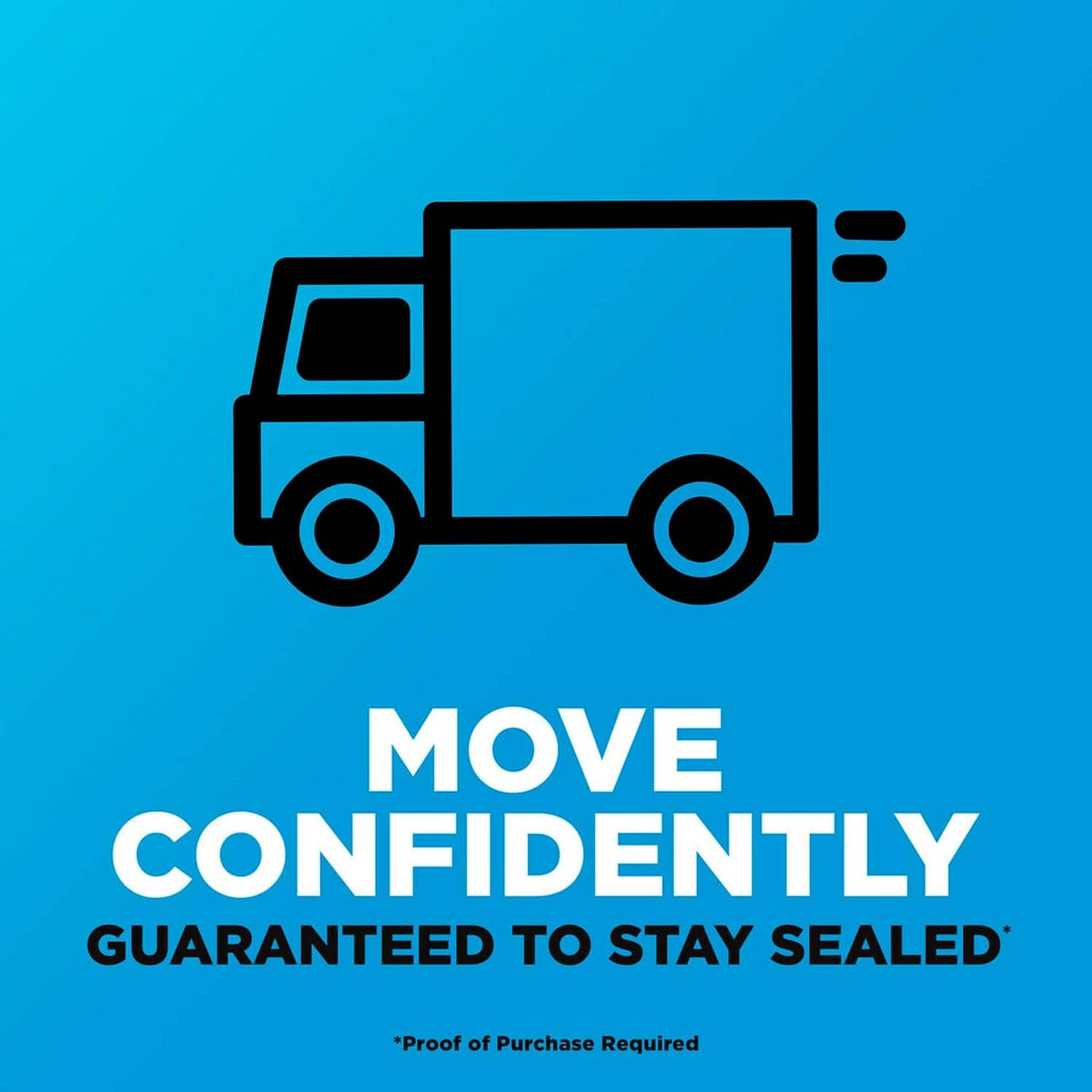 Move confidently sealed graphic with truck icon