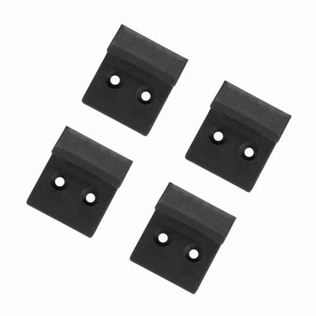 Tire changer jaw protector covers, 4-piece set of black ABS guards with bolt holes