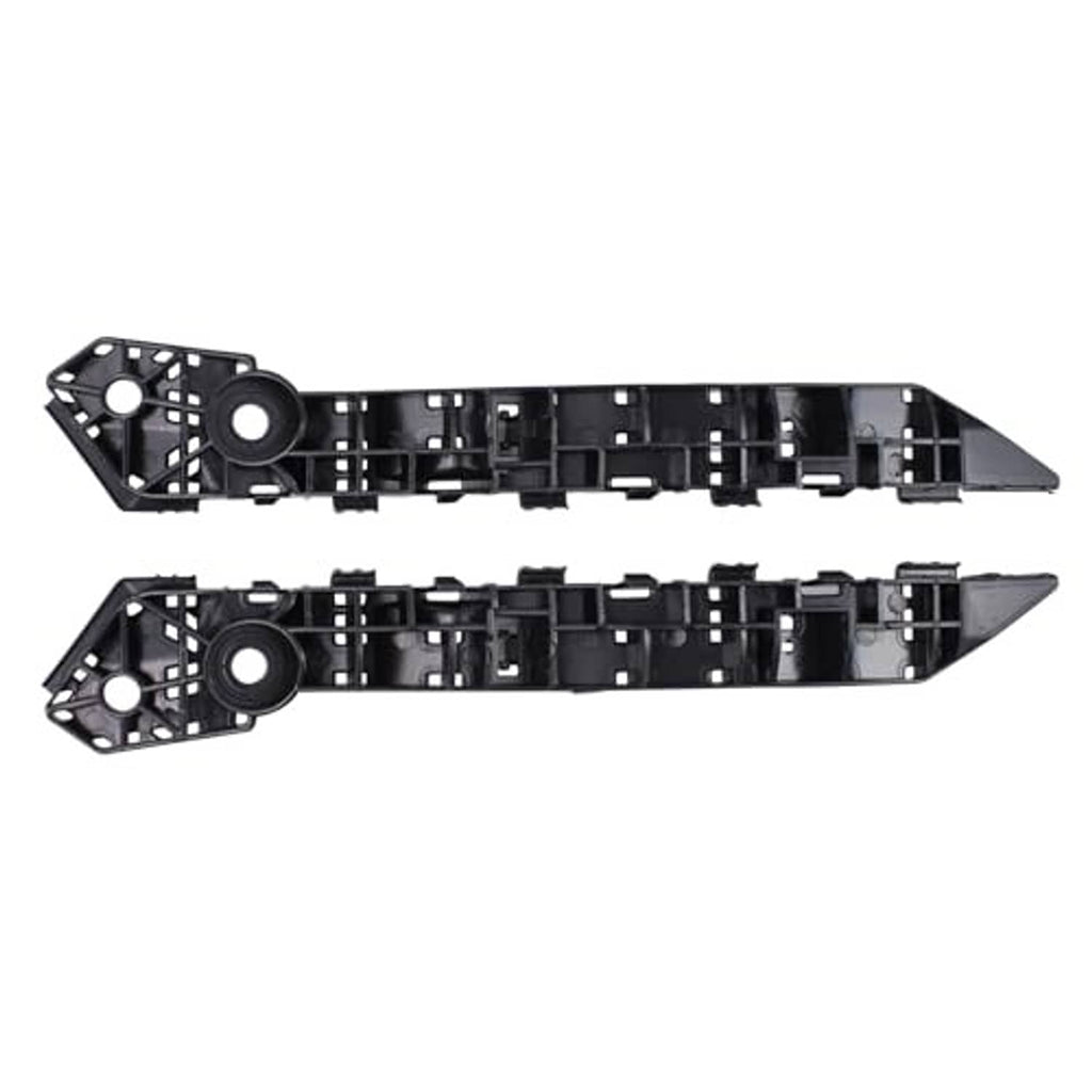 Pair of black fender bracket mounts with circular hole sections and cross-bracing