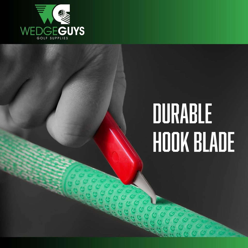 Durable hook blade tool cutting golf grip tape