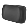 Black golf cart seat back cushion with contoured foam and stitched panel lines