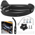 Black lawn mower mulch plug kit with installation hardware and rods