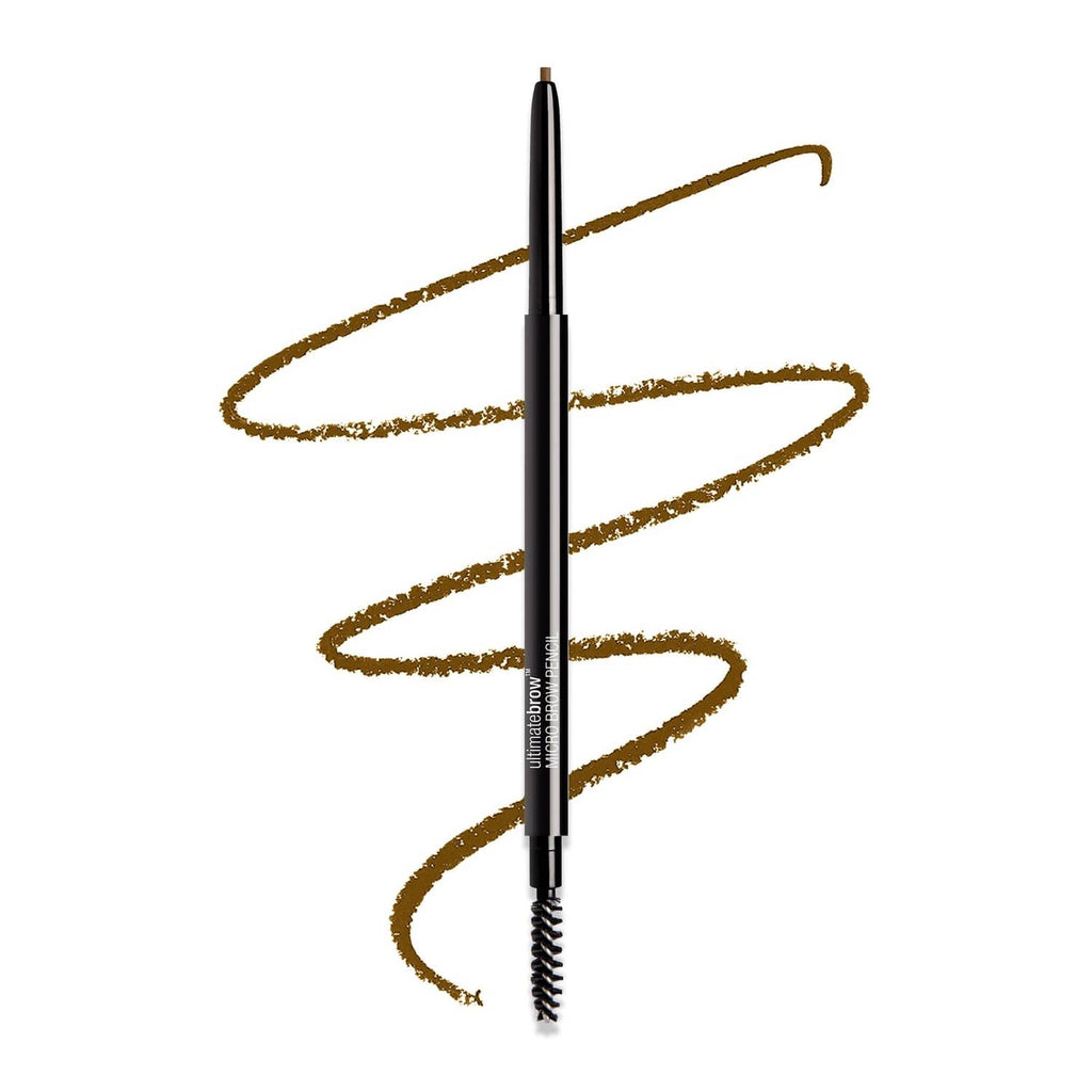 Micro brow pencil with fine tip, brown application on skin