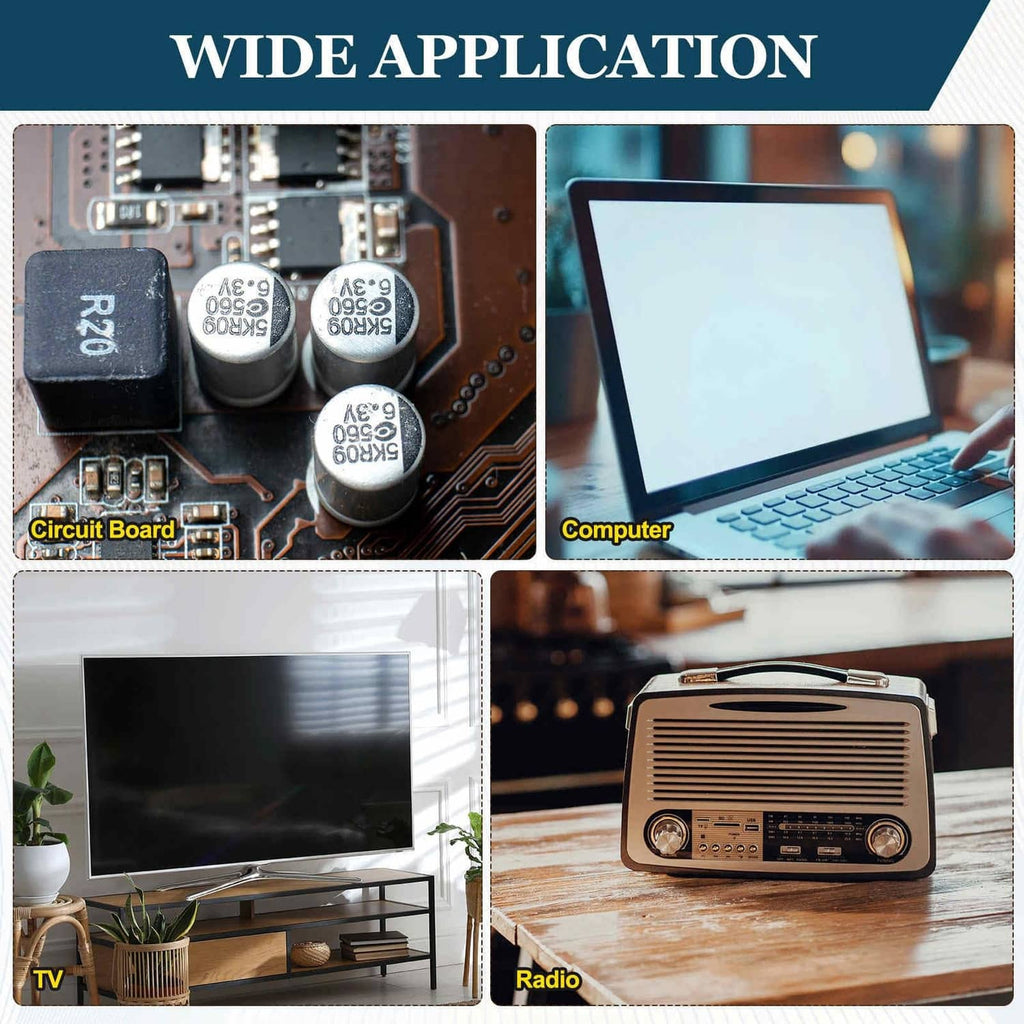 Aluminum electrolytic capacitors used in electronic devices on circuit boards