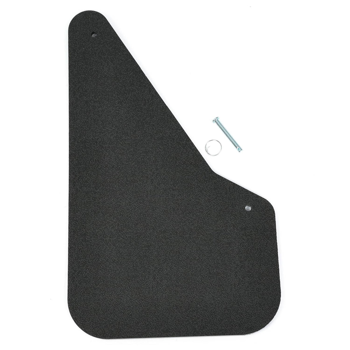 Dark rudder blade with mounting holes plus hardware screw bolt