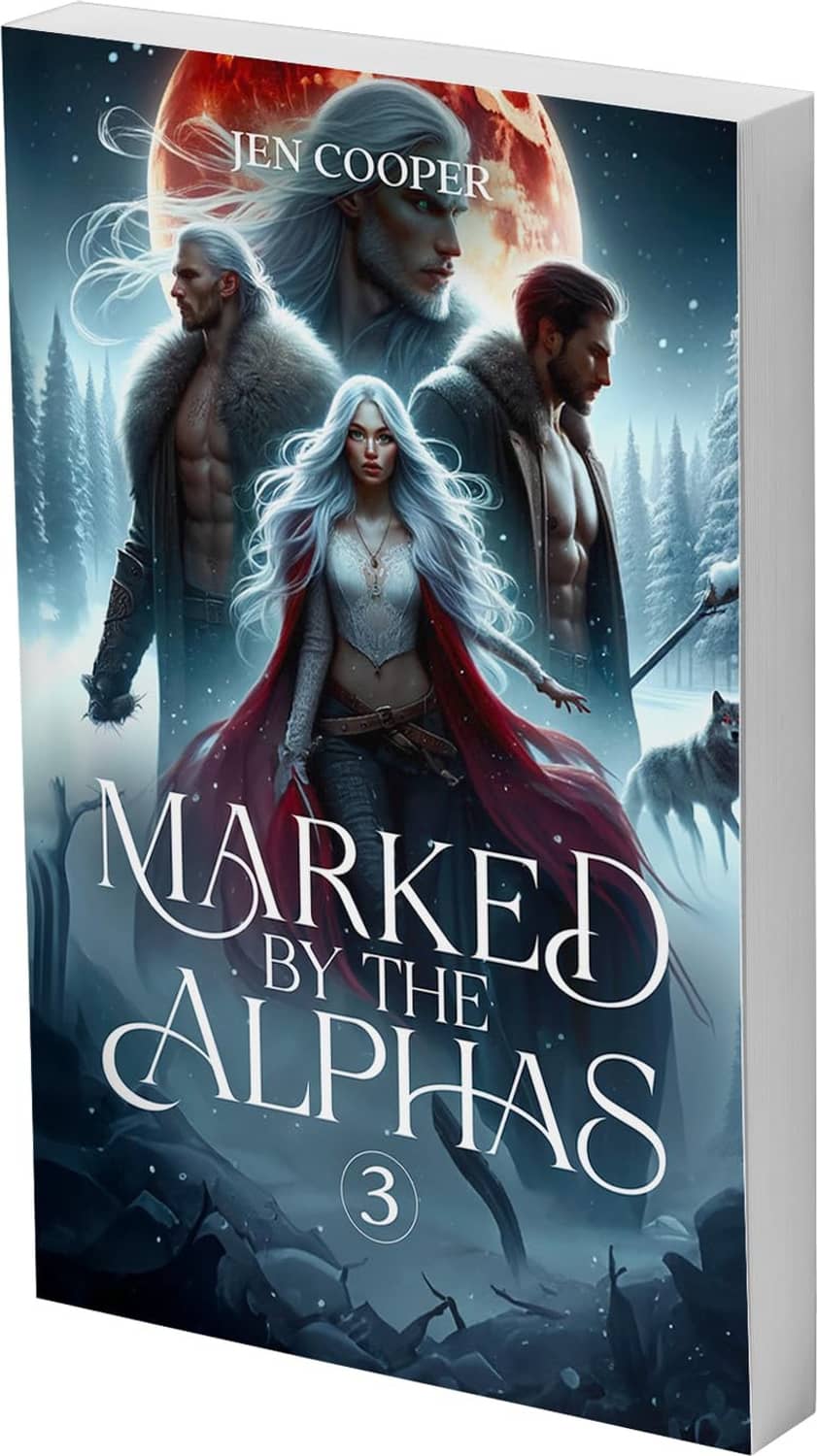 Marked by the Alphas paperback, Book 3 front cover with three characters and title