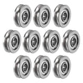 Flanged ball bearings, double-shield, steel, 3x10x3mm set of 4