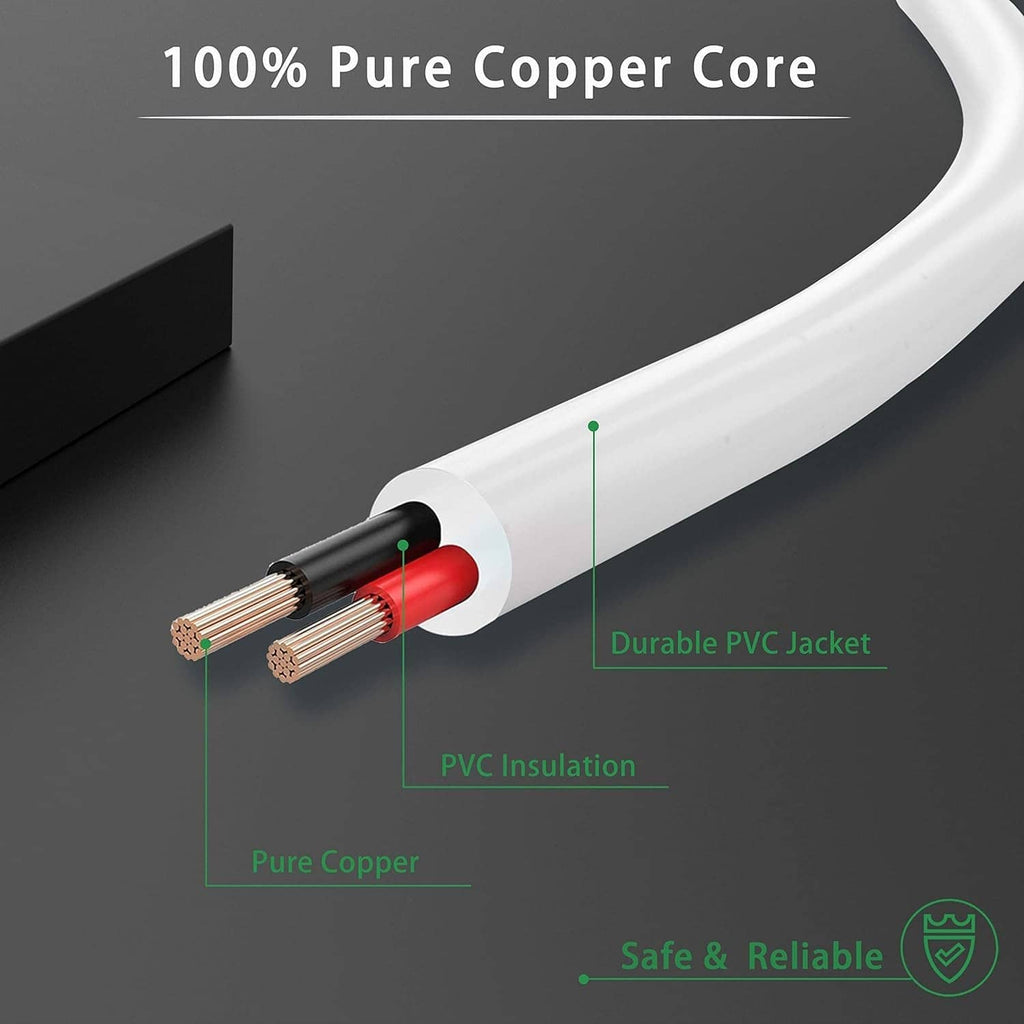 DC charging cable cross-section with pure copper core and PVC jacket