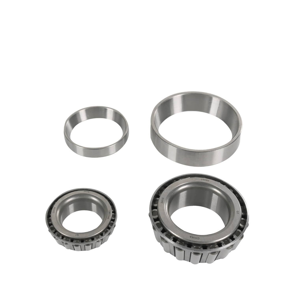 Bearing axle kit: multiple bearing rings including inner sleeves and outer races