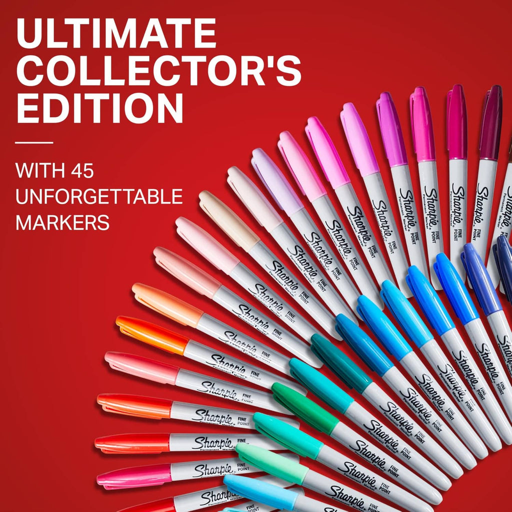 Sharpie ultra-fine permanent markers with colorful caps