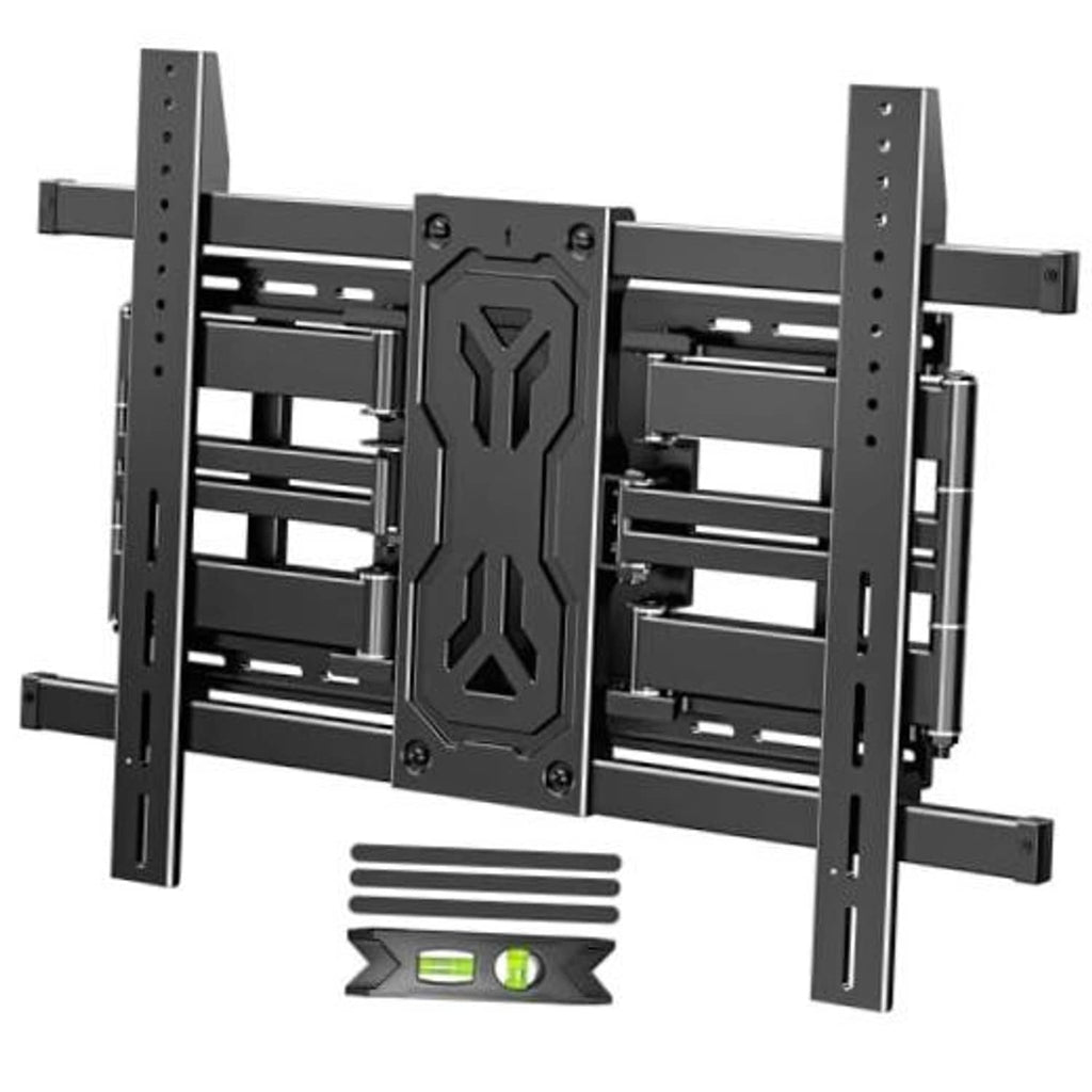 TV wall mount bracket with two vertical rails and central mounting plate