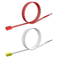 3D printer heater and thermistor cables with red and white wire leads and connectors