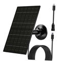 6W solar panel kit with wall mount bracket and black cable set