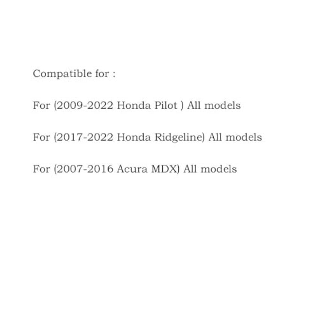 SIPAUTEC ceramic brake pad compatibility list for Pilot, Ridgeline, MDX (2007-2022)