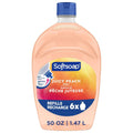 Softsoap juicy peach liquid hand soap refill bottle, 50 oz size, blue pump cap