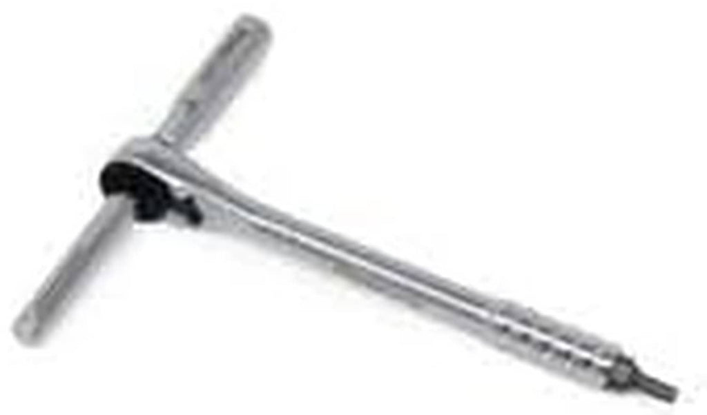 T-handle ratchet tool with extension shaft, chrome metal