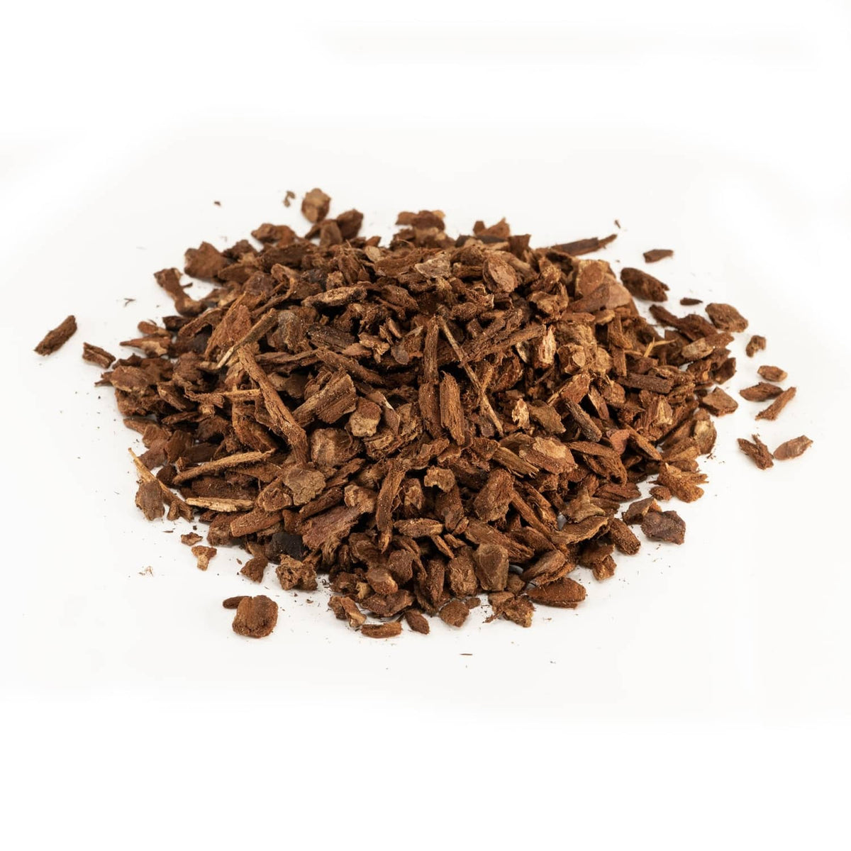 Loose fir bark bedding, small dark brown bark chips