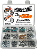 Specbolt EURO bolt kit in clear organizer case with assorted metal fasteners
