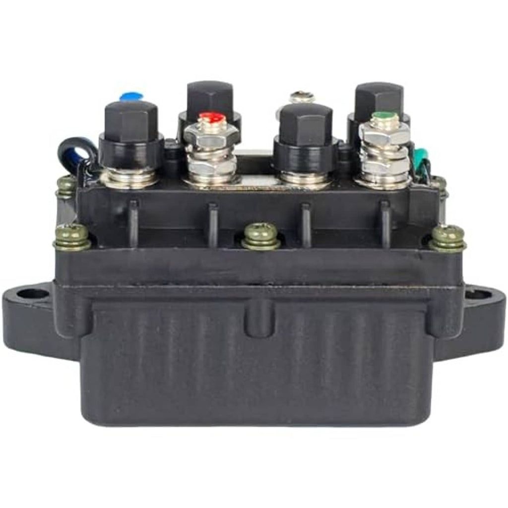 12V power trim and tilt relay rear view with mounting base and terminal tops