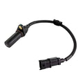 Crankshaft position sensor with black cable and two electrical connectors