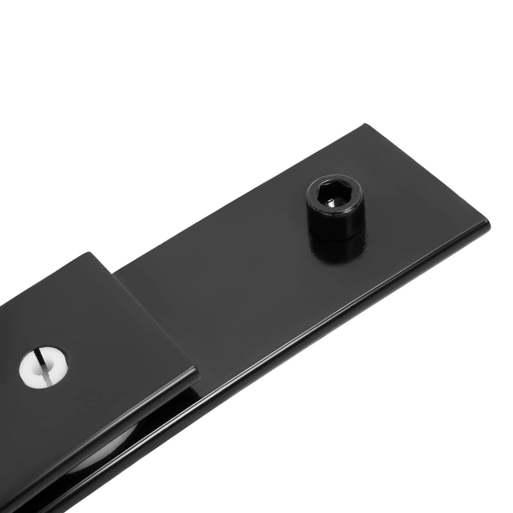 Front 3-leaf spring set plate with center bushing, dark metal construction