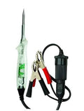 Circuit tester smart test light with translucent neon indicator and alligator clips