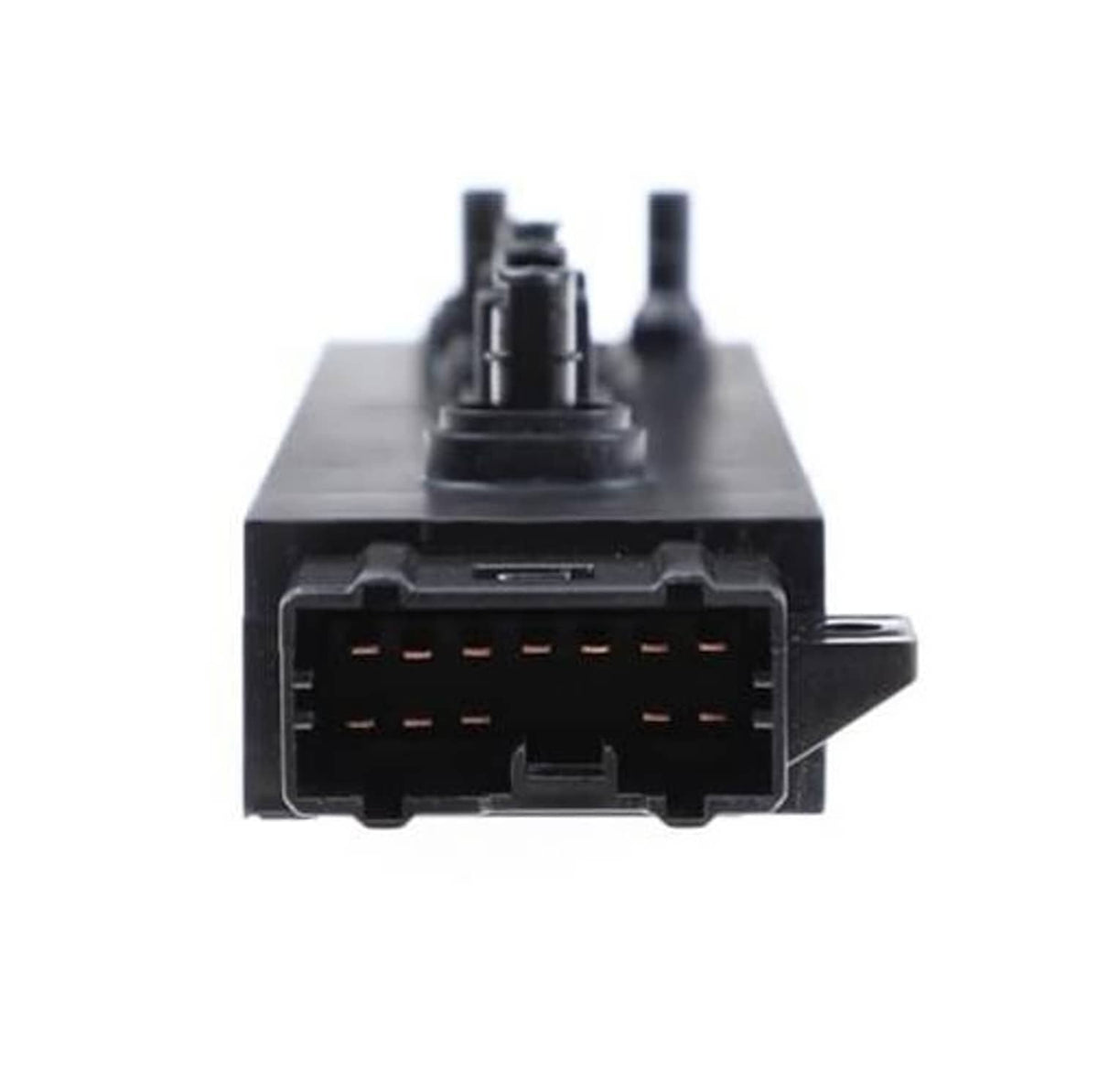 Car seat power switch module connector side, black housing with multi-pin plug