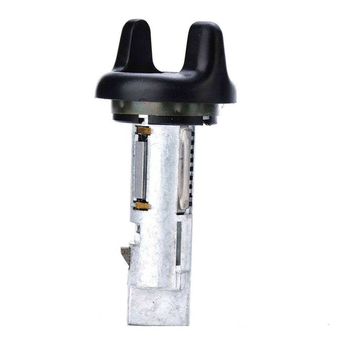Ignition switch cylinder with black cap and metal body