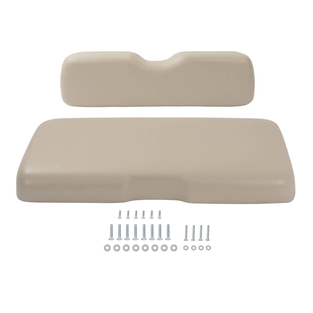 Stone front seat cushion and backrest with included screws and washers