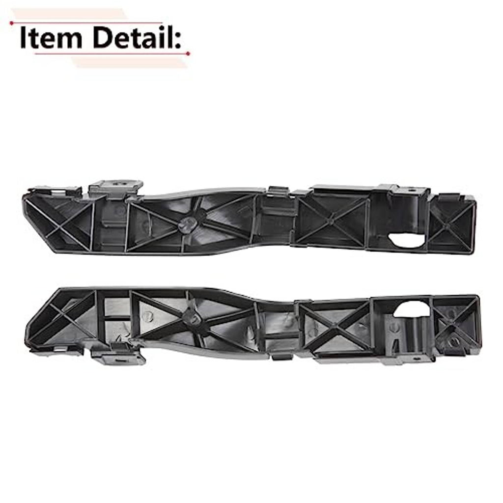 Front bumper brackets showing inner ribs and mounting channel structures