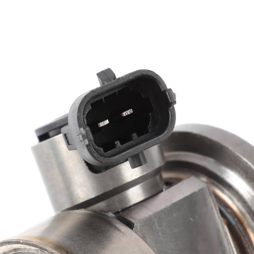 High pressure fuel pump with black multi-pin electrical connector