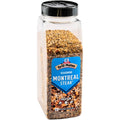 McCormick Grill Mates Montreal Steak seasoning bottle with clear jar and blue label