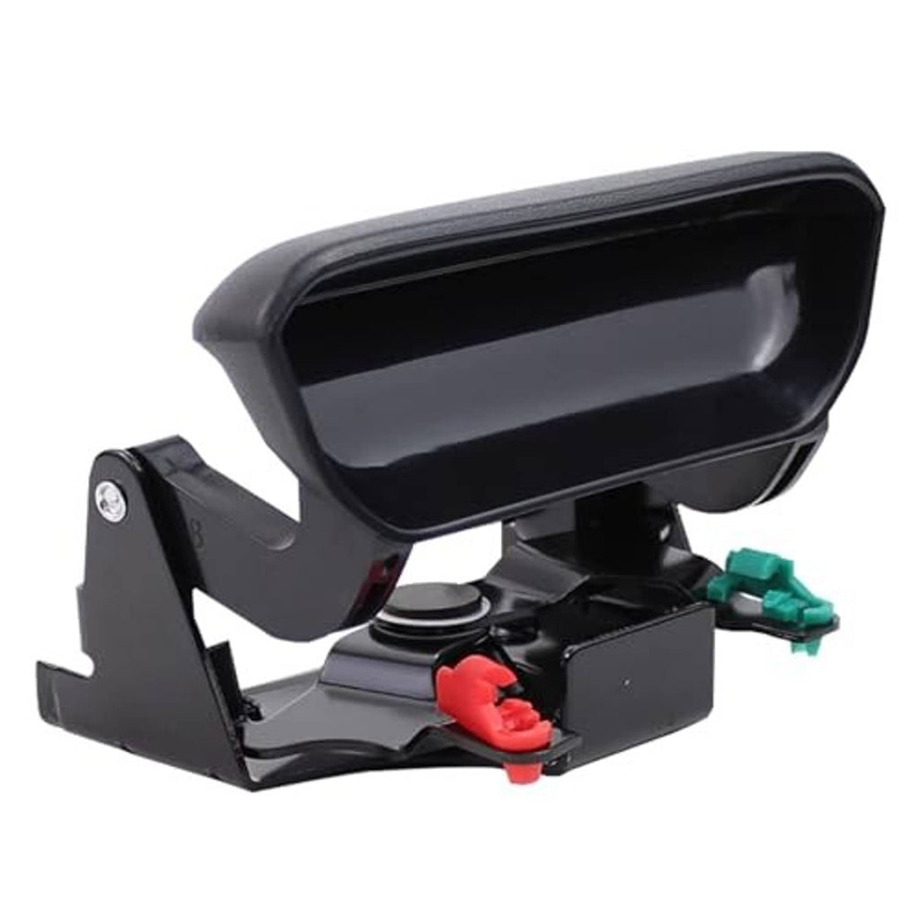 Black backup camera bezel with open housing, red and green wire connectors