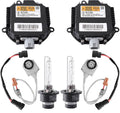 HID ballast igniter module set with D2S bulb wiring and connector plugs