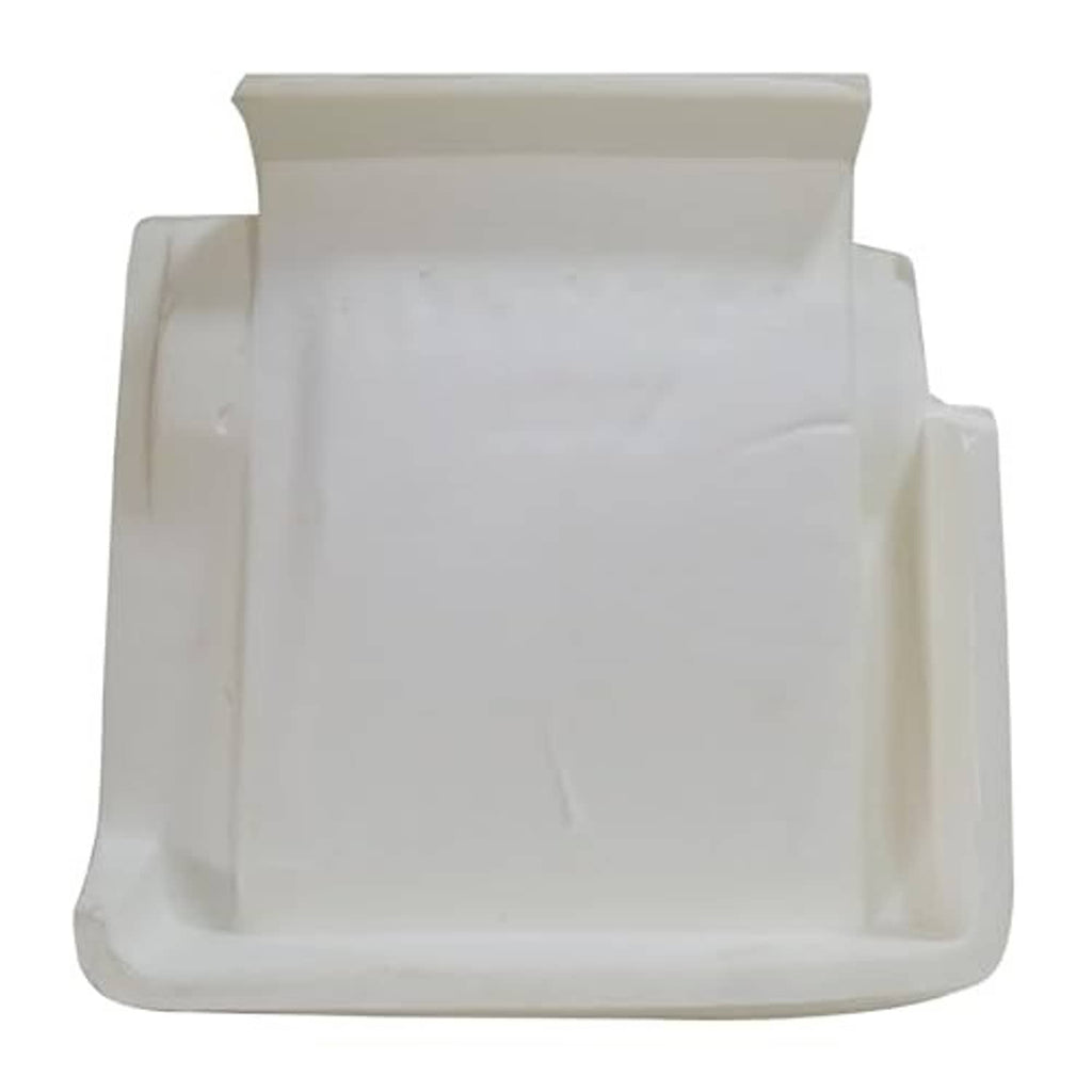 Driver side bottom seat foam cushion replacement pad, light gray with recessed top area