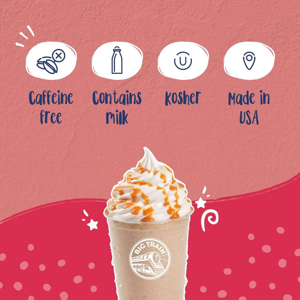 Caffeine-free Thai tea blended crème cup topped with whipped cream