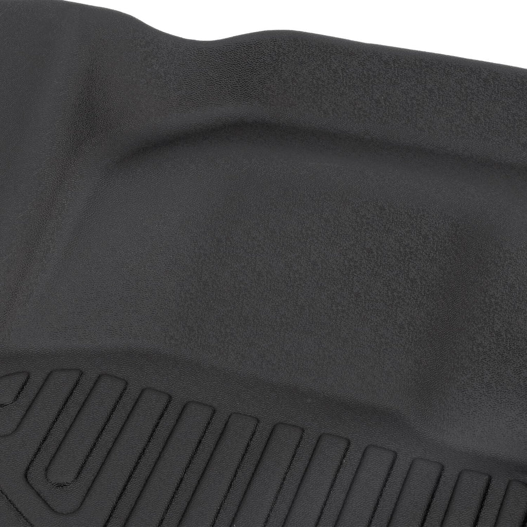 All-weather TPE floor mat with molded raised edge and textured surface