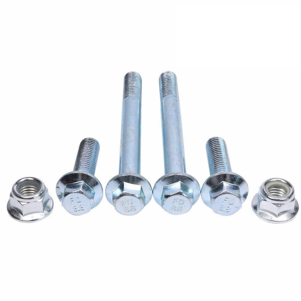 Chrome bolts and nuts set for tow hook mounting hardware