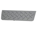 Gray anti-slip front seat shield cover panel with raised oval grip pattern