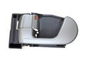 Gray left inside door handle assembly with red release button