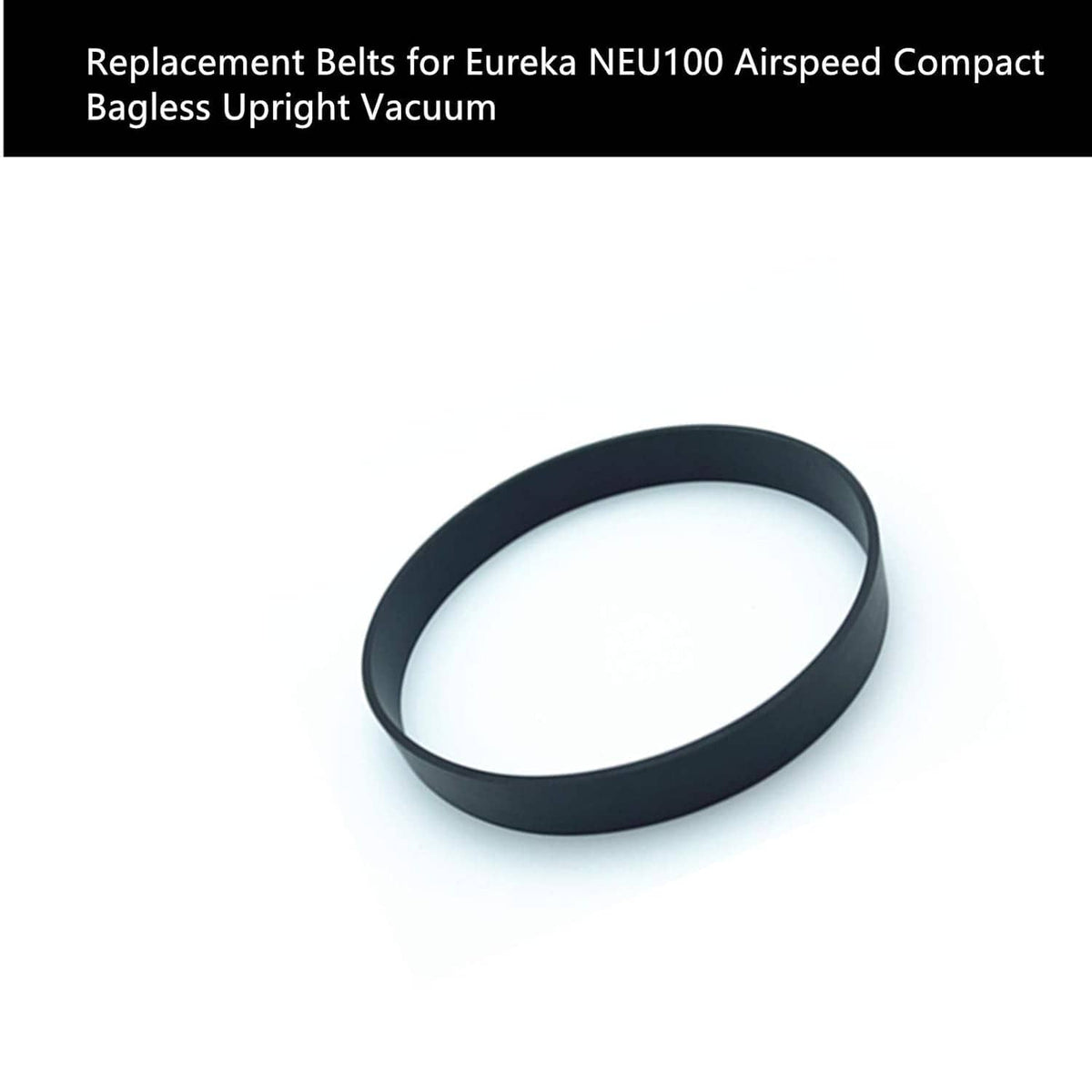 Black flat replacement vacuum belt loop