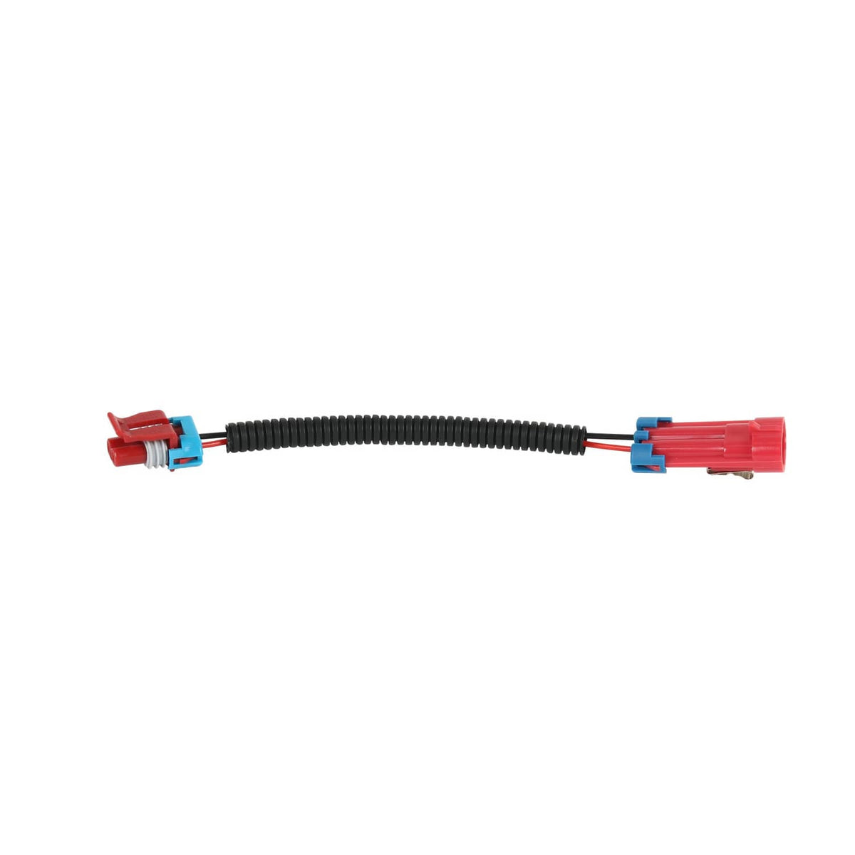 Vapor canister vent solenoid with black wire harness and red/blue electrical connectors
