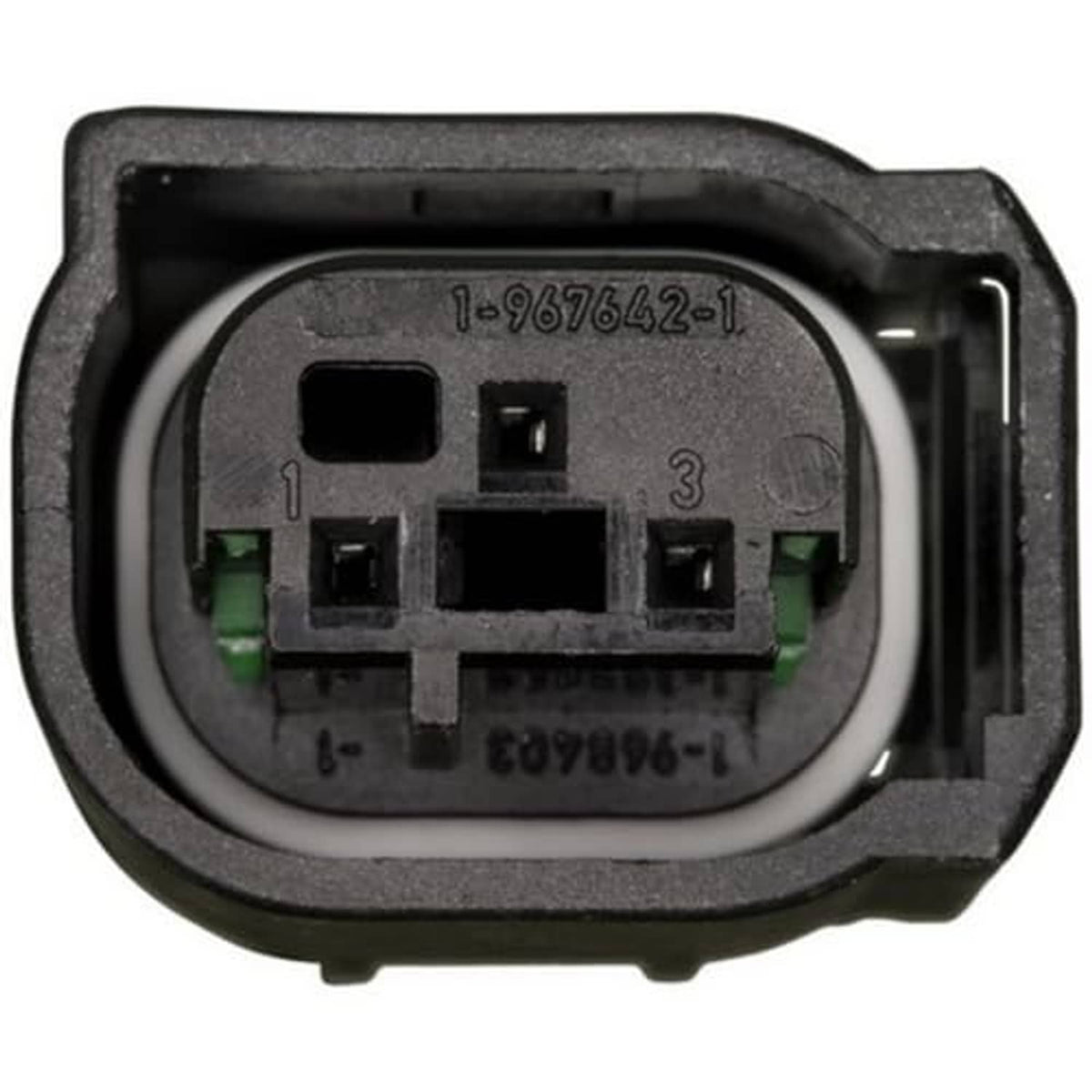Brake pedal position sensor connector plug in black housing with four-pin layout