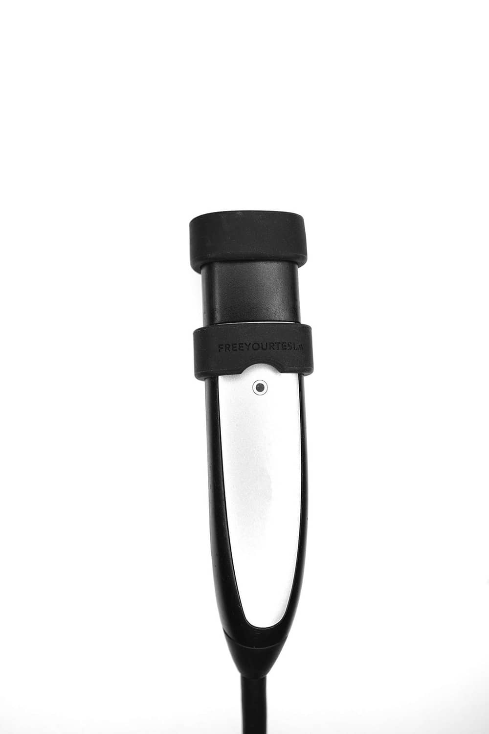 Black rubber charger cap protector cover for Tesla connector end