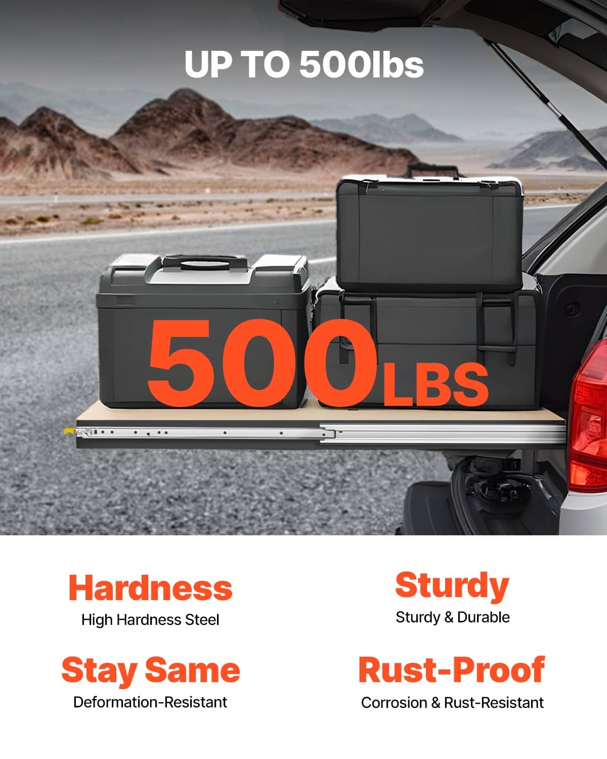 Drawer slides installed on vehicle drawer rails for smooth opening and closing