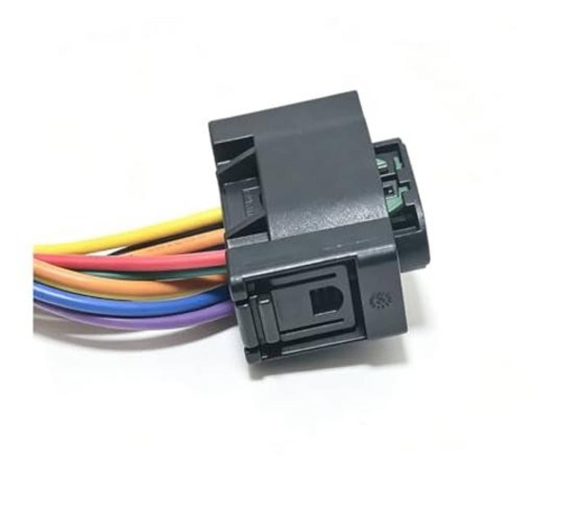 Electronic throttle body pigtail connector wire harness with rectangular switch-style body