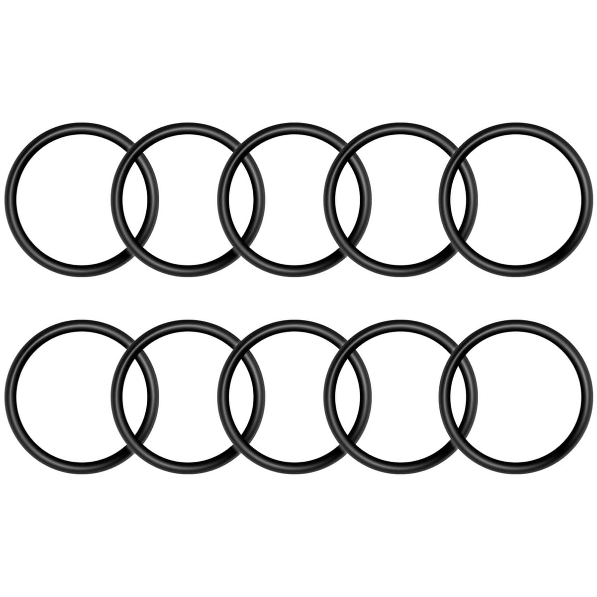 Black rubber piston O-rings, 10 pack, for nailer piston