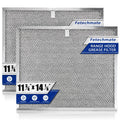 2-pack range hood grease filters with silver aluminum mesh panels
