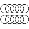 Black nitrile O-ring seals, 38mm OD, 34mm ID, 2mm thick